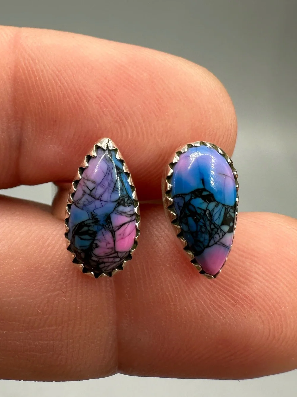 Monarch Dahlia Turquoise 925 Sterling Silver Adjustable Floater Bypass Ring